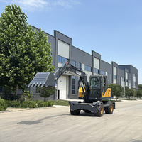 Excavatrice mobile sur roues de qualité supérieure avec moteur Yuchai et composants de transmission essentiels pour une puissance de creusement élevée dans le développement des infrastructures