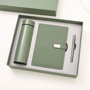 Luxury Business <b>Gift</b> <b>Set</b> for Enterprise Promotion, Notebook and Thermos <b>Gift</b> Box <b>Set</b> with Customizable logo - Product Image 1