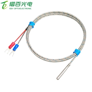 Probe thermocouple K-type thermocouple light rod temperature measurement probe <strong>EJT</strong> needle type temperature sensing wire Pt100 - Product Image 5