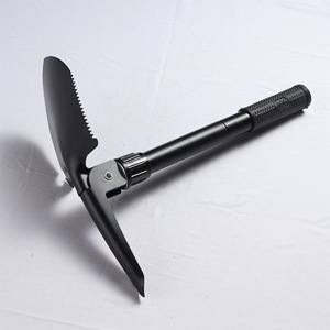 Foldable Portable Multi-functional Entrenching Shovel Black For Outdoor Camping Garden Use - Product Image 1