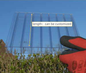 Matériau de construction de serre durable personnalisable OEM Panneaux de toit en PC au design moderne avec tôle creuse à <span class=keywords><strong>prix</strong></span> compétitif - Product Image 6