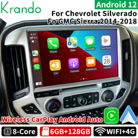 Autoradio Android 13 13,3 pouces avec GPS et navigation pour Chevrolet Silverado 2014-2018 GMC Sierra 2014-2018 Carplay FM Navi