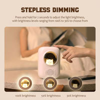 Nouvelle Lampe de Chevet Créative Mini Portable Rechargeable pour Bureau et Table, avec Haut-parleur Intégré