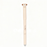 Stylo gel en plastique effaçable à chaud 0,5 mm, série Ours en Peluche, séchage rapide, effaçable à chaud, bleu/vert/noir, papeterie pour étudiants, vente chaude