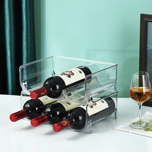 Soporte de Acrílico Transparente para Copas de Vino y Champán, <span class=keywords><strong>Estante</strong></span> de Exhibición para Botellas, Soporte de Plástico Acrílico para Copas de Vino - Product Image 1