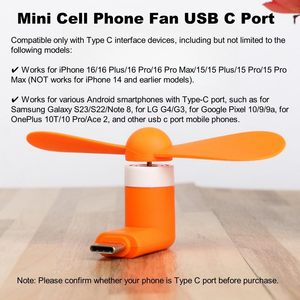 Mini ventilateur USB pour téléphones mobiles, accessoire pour garder les appareils au frais - Product Image 4