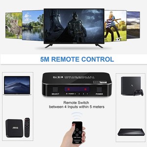 Hardrock Factory HD - Conector Metálico de 4 Puertos para Switcher 4 en 1 Salida HDR10 HDCP2.2 4K60HZ, Fabricado en Henan, Molde Privado para Cine en Casa y Juegos - Product Image 4