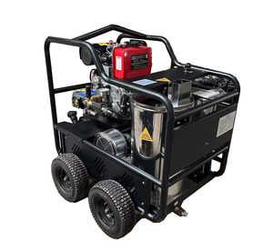 Máquina de Limpieza de Manchas de Aceite de Alta Resistencia con Calentamiento por Motor de 13 HP y 280 bar, Limpiador de Agua Caliente de Alta Presión con Caudal de 15 LPM, Novedad - Product Image 1