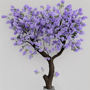 Árbol de <span class=keywords><strong>Jacaranda</strong></span> Artificial resistente a los rayos UV paisaje interior al aire libre exposición boda evento Fiesta decoración púrpura flor árbol - Product Image 5