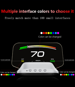 <span class=keywords><strong>C3</strong></span> OBD2 HEAD-up Display HUD gương cập nhật tùy chọn chuyển hướng Đồng hồ tốc độ với tốc độ xe tiêu thụ nhiên liệu đồng hồ chiếu - Product Image 5