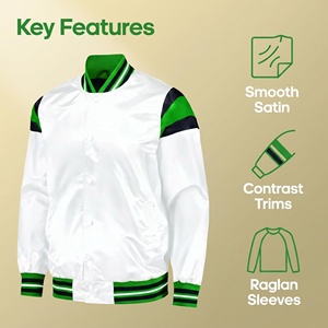 Blouson Bomber Personnalisé Unisexe Coupe-Vent Imperméable avec Fermeture Éclair pour Campus, Quotidien, Streetwear, Sport et Animations – OEM - Product Image 2