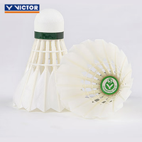 Volants de badminton VICTOR CHAMPION NO.5 en plumes de canard, vol stable et bonne durabilité pour l'entraînement en club et les matchs amateurs