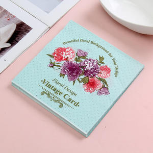 กระดาษเช็ดปากสีสําหรับงานเลี้ยงอาหารค่ํา/งานเลี้ยงวันเกิด OEM ส่วนบุคคล 1 ชั้นกระดาษเช็ดปาก - Product Image 1