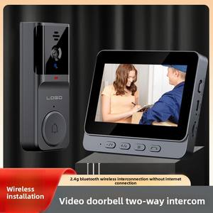 <span class=keywords><strong>120</strong></span> °   Sonnette Intelligente Grand Angle Facile à Installer 4,3 Pouces avec Vision Nocturne Infrarouge pour Maison Intelligente - Product Image 2