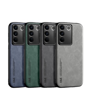 Étui de téléphone en cuir de luxe pour vivo S16e S17e souple TPU bord cuir couverture arrière bébé peau sentiment étui - Product Image 1