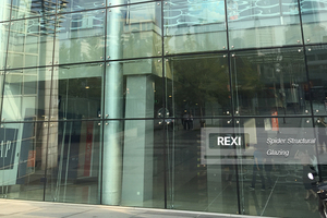 Rexi Nhà Máy Thiết Kế Cửa Hàng Phía Trước Không Khung Spider Glass Tường Mặt Tiền Xây Dựng Thủy Tinh Mặt Tiền Rèm Tường Hệ Thống - Product Image 4