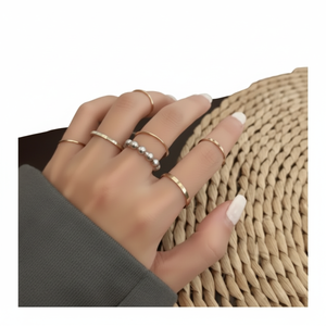 Vendita calda moda moda rosa placcato oro lega zircone anello di apertura carino luna sole farfalla intarsio gioielli da donna all'ingrosso - Product Image 2