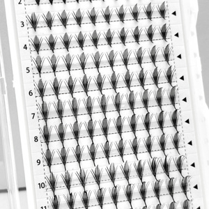 Estensioni delle ciglia a 12 file Premade per i fan Manga con ciglia fumetti guglia all'ingrosso C/D arricciatura 8-15mm Manga ciglia extension - Product Image 6