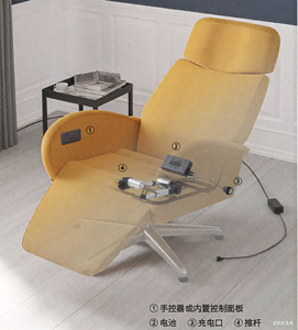 Primopale silenzioso ospedale letto medico 24V 50mm 6000N forza asta di spinta reclinabile attuatore lineare per poltrona - Product Image 3