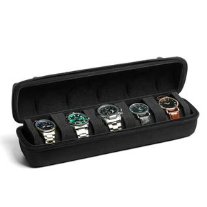Boîte de voyage pour montre à 5 emplacements, convient à toutes les montres de taille avec une boîte de montre Eva à coque dure - Product Image 1