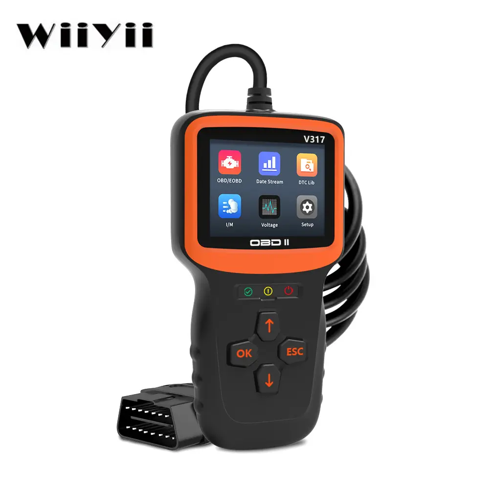 WiiYii OBD2 Scanner V317 Code Reader Diagnostic Tools Read and Display Data For Universal Cars