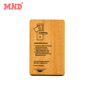 RFID Hotel Holz Bambus Schlüssel karte 13,56 MHz HF-Chips - Product Image 2