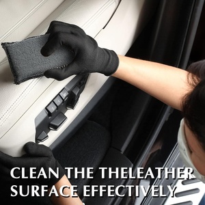 Bộ dụng cụ vệ sinh nội thất ô tô đa năng bằng vải sợi nhỏ siêu mịn: bàn chải chi tiết, khăn lau bụi và miếng bọt biển rửa sơn - Product Image 6
