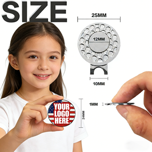 Outil de réparation de divots de golf magnétique personnalisé en métal, avec marqueur de balle, en forme de jeton de poker, avec clip pour casquette et design de bouchon de balle, pour clubs de golf personnalisés - Product Image 4