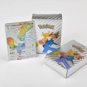 2024 nouveau Design 55 pièces Pokemoned or noir argent anglais français allemand espagnol jeu carte à collectionner pour Collection divertissement - Product Image 5