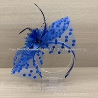 Aksesoris Rambut Pengantin Gaya Prancis, Topi Tinggi, Gaun Pernikahan, Pemotretan Perjalanan, Buatan Tangan, Elegan, Serbaguna, Vintage, Bulu, Tulle, Bunga