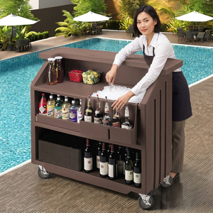 Station de distribution de boissons portable de qualité commerciale - Station de service pour bouteilles et canettes, intérieur et extérieur |   Station de boissons pour la restauration - Product Image 1