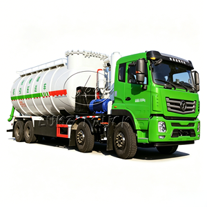 รถบรรทุกดูดขยะแบบปิดสนิท Dongfeng 8x4 ขับเคลื่อนด้วยไฟฟ้าล้วน ความจุ 28,000 ลิตร พร้อมระบบส่งผ่านด้วยแรงดันลม - Product Image 1