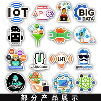 50 pegatinas adhesivas creativas de programación para tazas, ordenadores, equipaje, PVC troquelado con diseño de software para geeks