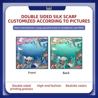 Foulards en Soie Imprimés Sur Mesure, Forme Carrée, Conception à Impression Numérique, Type Sport, Vente en Gros