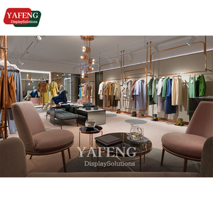 ชั้นวางเสื้อผ้าทำจากสแตนเลสทันสมัยออกแบบได้ตามต้องการพร้อมด้วยสีทองและสีทอง - Product Image 2