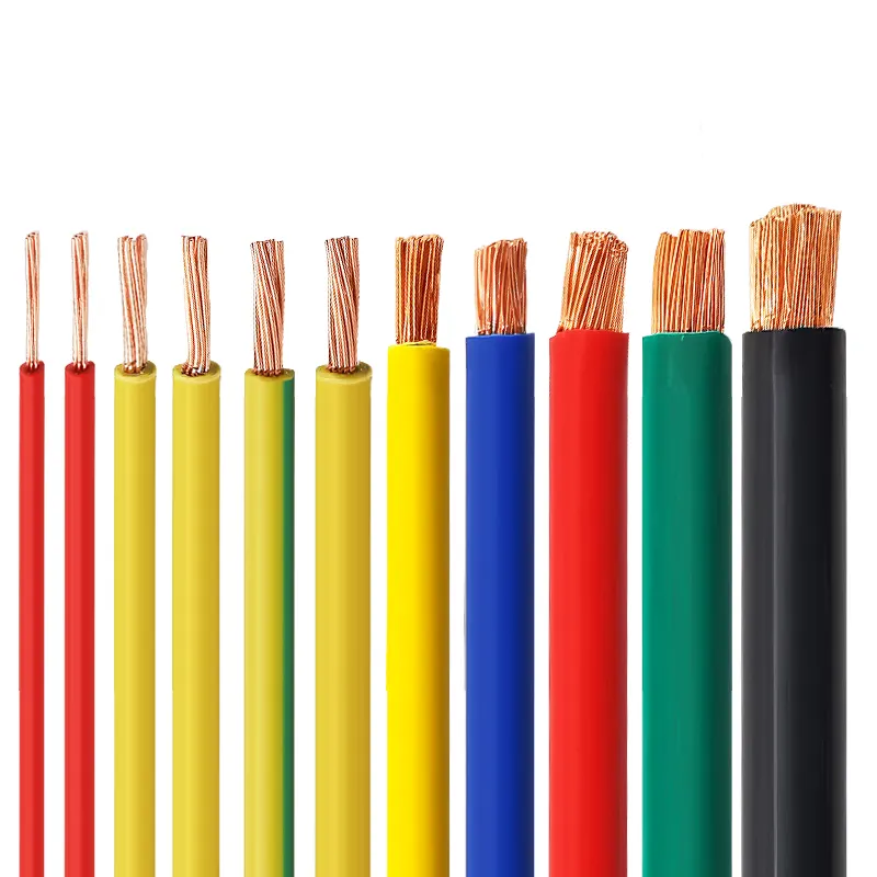 BVR-0.75/1/1.5/2.5/4/6/10/16/16/25/35/50/70/95 square pure copper core single core flexible wire
