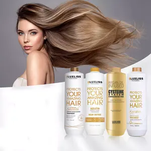 Luxlissブラジルケラチントリートメントホルムアルデヒドフリースムージングストレートニングプロテインブラジルケラチンヘアトリートメント