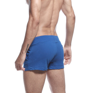 Nuovi Boxer da Uomo Sexy Tinta Unita Pantaloni Casual da Casa Alla Moda e Semplici Pantaloni Casual in Cotone Spesso Mutande Boxer da Uomo - Product Image 4