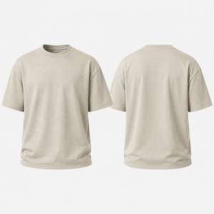 เสื้อยืดหนาน้ำหนักมาก ผ้าฝ้าย 100% เสื้อยืดโอเวอร์ไซส์ผู้ชาย ผ้าหนา สไตล์ลำลอง สตรีทแวร์ รับทำโลโก้ตามสั่ง ผู้ผลิตเสื้อผ้า OEM - Product Image 2