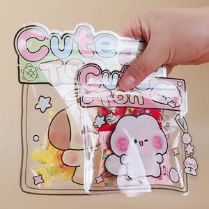 Sacs d'emballage cadeaux imprimés avec des motifs de dessins animés mignons, pour collations, bonbons, biscuits, chocolats, sacs scellés, pour les ventes caritatives des enfants et des étudiants - Product Image 2