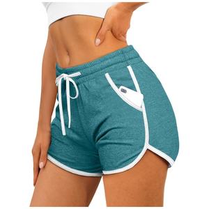 กางเกงขาสั้นกีฬาวิ่งลำลองมีกระเป๋าเชือกผูกระบายอากาศลายสก็อต Shorts-Y2K ใส่นอนชายหาดได้แรงบันดาลใจจากการออกแบบปลาโลมา - Product Image 5