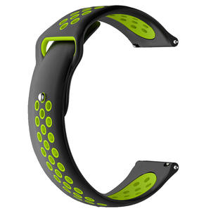 <span class=keywords><strong>Bracelet</strong></span> de montre double couleur 20 22mm pour Samsung pour Galaxy Active 2 Garmin <span class=keywords><strong>Vivoactive</strong></span> <span class=keywords><strong>3</strong></span> 4 <span class=keywords><strong>Bracelet</strong></span> de poignet en caoutchouc durable - Product Image 5