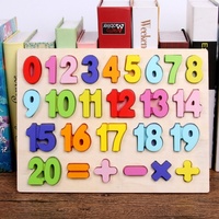 Juego de Rompecabezas de Madera Personalizado Inspirado en Montessori, Bloques de Construcción para Niños con Dígitos, Alfabeto ABC, Números, Cubos y Formas