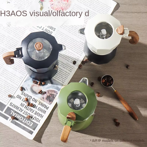 Nouveau design OEM personnalisé classique en aluminium <span class=keywords><strong>pas</strong></span> <span class=keywords><strong>cher</strong></span> cafetière expresso Moka Pot usage domestique Moka Pot portable en aluminium Mokapot - Product Image 4