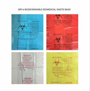 Phân hủy sinh học y tế Biohazard túi rác với dây kéo TOP <span class=keywords><strong>LDPE</strong></span> vật liệu tùy chỉnh màu sắc cho bệnh viện xử lý chất thải - Product Image 2