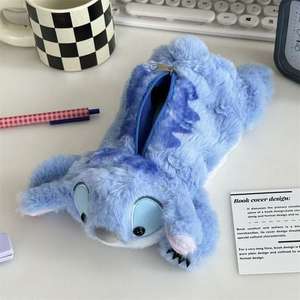 Tempat Pensil Boneka 3D Bentuk Hewan Berlari, Tempat Pensil Kapasitas Besar, Tas Alat Tulis, Tas Penyimpanan, Boneka Penghilang Stres - Product Image 1