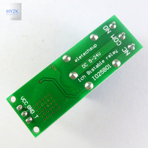 Mini 6-<span class=keywords><strong>24V</strong></span> Bistable Self-Locking Flip-Flop Latch Relé Módulo Placa Módulos Eletrônicos e Kits com Low Pulse Trigger - Product Image 3