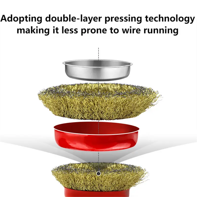 सर्वोत्तम मूल्य 3 इंच स्टील वायर पॉलिशिंग ब्रश आवश्यक जंग हटाने वाला घर्षण बेलनाकार ब्रश अनुकूलन योग्य OEM उपकरण