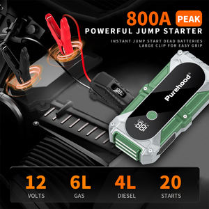 Purehood แบตเตอรี่รถยนต์12V แบบพกพา Q1เครื่องจั๊มสตาร์ท: ชุดพลังงานอเนกประสงค์พร้อมไฟฉาย LED, ตัวเสริมแบตเตอรี่รถยนต์ - Product Image 6