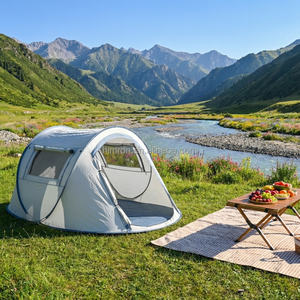 Tente de camping <span class=keywords><strong>pop</strong></span>-up d'extérieur, tente automatique instantanée portable, tente en forme de bateau pour 3-<span class=keywords><strong>4</strong></span> personnes, résistante à la pluie - Product Image 2